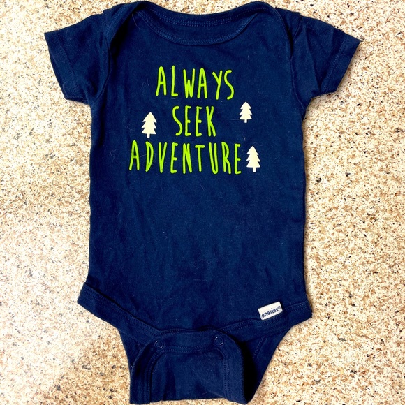 Gerber “Always Seek Adventure” onesie. 0-3 months. - Picture 1 of 1